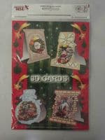 Box of 200 TBZ Christmas Cardmaking Packs 3D Decoupage with Envelopes 539307